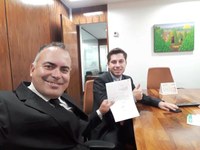 Audiência no gabinete do Deputado Federal Giacobo.