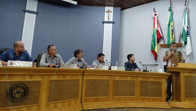Capitão da Polícia Militar Volmir da Silva também falou sobre o Projeto Vigia.