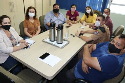 Capitão Volmir da Polícia Militar convocou reunião com vereadores.