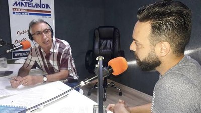 Cleiton Pecatti entrevistado do Legislativo.