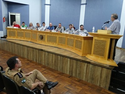 Presidente do Conseg Dr. Antonio Carlos Brandão esteve na sessão do dia 25.