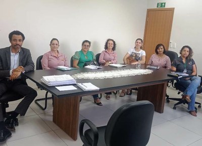 Procuradora da Mulher vereadora Marenilce Mezzomo e vereadoras estiveram em reunião no Ministério Público.