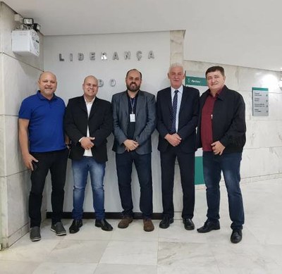 Rafael Felisberto também esteve no Palácio Iguaçu - Sede do Governo.