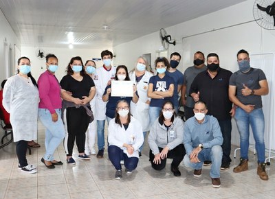 Unidade de Saúde da Vila Pasa também recebeu Moção de Aplauso.