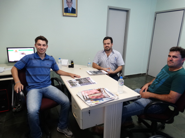 Vereador de Ramilândia visita Presidente Gabriel Cadini.