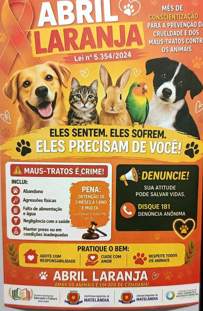 Abril Laranja está acontecendo no município de Matelândia.