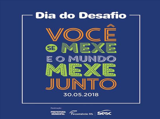 Dia do Desafio 2018: Prefeitura de Matelândia e SESC promovem evento nesta quarta-feira.