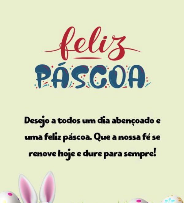 Mensagem de Páscoa da Câmara de Vereadores.