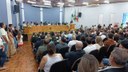 No dia 1º de janeiro os vereadores, prefeito e vice tomaram posse.