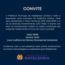 Prefeitura de Matelândia realiza Audiência Pública para apresentação do PPA, LDO e LOA aos vereadores.