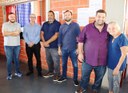 Presidente da Câmara e vereador Serjão participaram de encontro do Clube do Vovô de Matelândia.