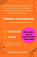 Procuradoria da Mulher promove palestra Motivacional.