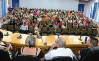 Semana Pedagógica 2024 começou quinta-feira no plenário da Câmara Municipal.