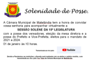 Solenidade de Posse Eleitos 2021 a 2024.