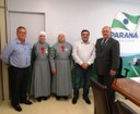 Vereador Laco e Deputado Schiavinato conseguem audiência para as irmãs do Hospital Pe. Tezza com Secretário da Saúde do Paraná.