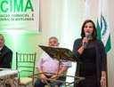 Vereadora Marenilce Mezzomo representa a Câmara e participa de posse da nova diretoria da ACIMA.