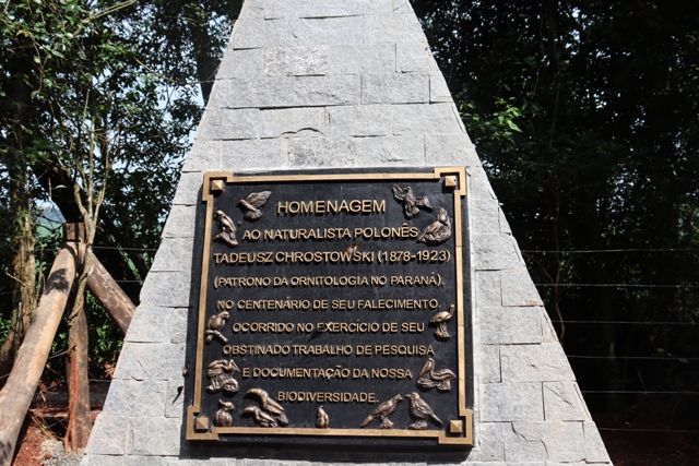 Vereadoras Jussara, Stela e Marenilce estiveram na inauguração do Memorial Tadeusz Chrotowski - Patrono da Ornitologia Paranaense.