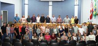 Vereadores participam da aula inaugural do IFPR em Matelândia.