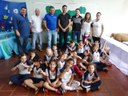 Vereadores participam da Feira de Ciências da Escola Municipal Claudino Zanon.